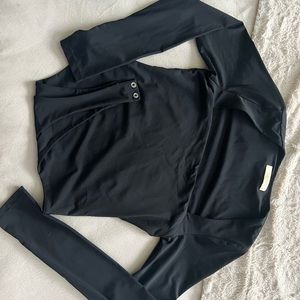 a brown and black bodysuit